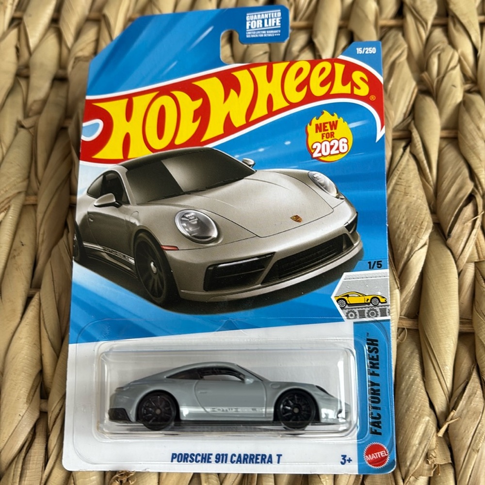 Porsche 911 Carrera T Gray Sports Car Hot Wheels Hotwheels Porsch New 2026